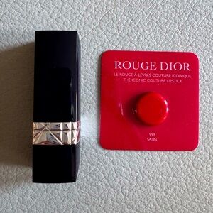 Dior Lipstick ROUGE | Color 999 Red | NEW | FREE BONUS